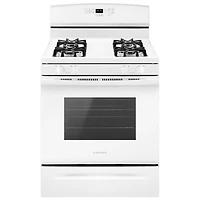 Amana 30" 5.0 Cu. Ft. Self-Clean Freestanding Gas Range (AGR6603SFW) - White