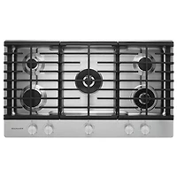 KitchenAid 36" 5-Burner Gas Burner Gas Cooktop - Stainless Steel - Open Box - Perfect Condition