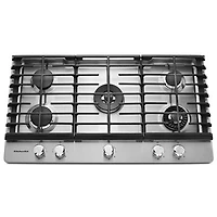 KitchenAid 37" 5-Burner Gas Cooktop (KCGS956ESS) - Stainless Steel - Open Box - Perfect Condition