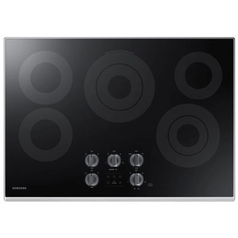 Samsung 30" 5-Burner Smooth Top Electric Cooktop (NZ30K6330RS/AA)-Open Box-Perfect Condition