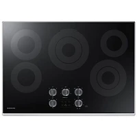 Samsung 30" 5-Burner Smooth Top Electric Cooktop (NZ30K6330RS/AA)-Open Box-Perfect Condition