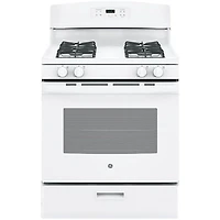 GE 30" 5 Cu. Ft. Freestanding Gas Range (JCGBS60DEKWW) - White - Open Box - Perfect Condition