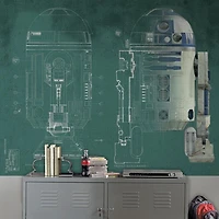 RoomMates Disney Astronomical Star Wars R2-D2 6' x 7.5' Wallpaper Mural