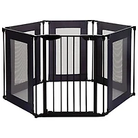 Dreambaby Brooklyn Converta Hardware-Mounted Safety Gate - Black
