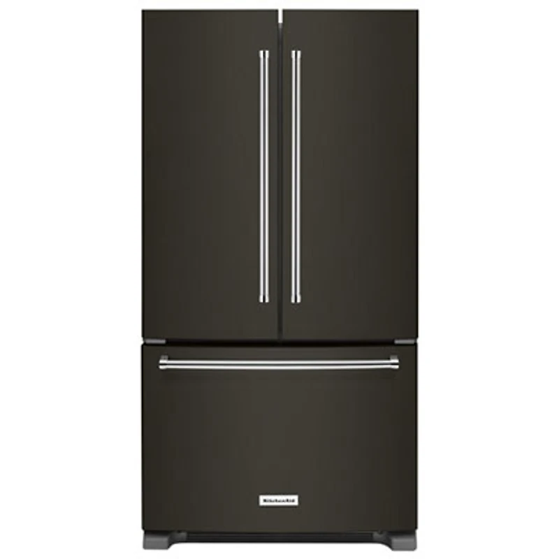 KitchenAid 36" 25.2 Cu. Ft. French Door Refrigerator (KRFF305EBS) - Black Stainless Steel
