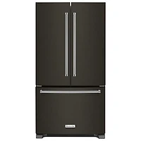 KitchenAid 36" 25.2 Cu. Ft. French Door Refrigerator (KRFF305EBS) - Black Stainless Steel