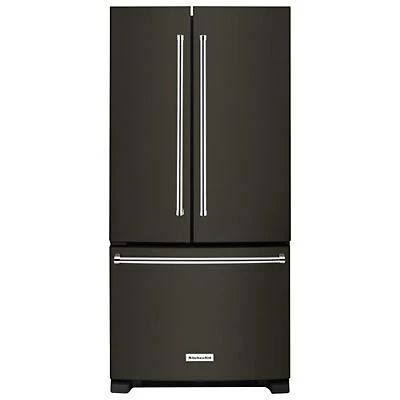 KitchenAid 33" 22.1 Cu. Ft. French Door Refrigerator (KRFF302EBS) - Black Stainless Steel