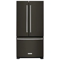 KitchenAid 33" 22.1 Cu. Ft. French Door Refrigerator (KRFF302EBS) - Black Stainless Steel