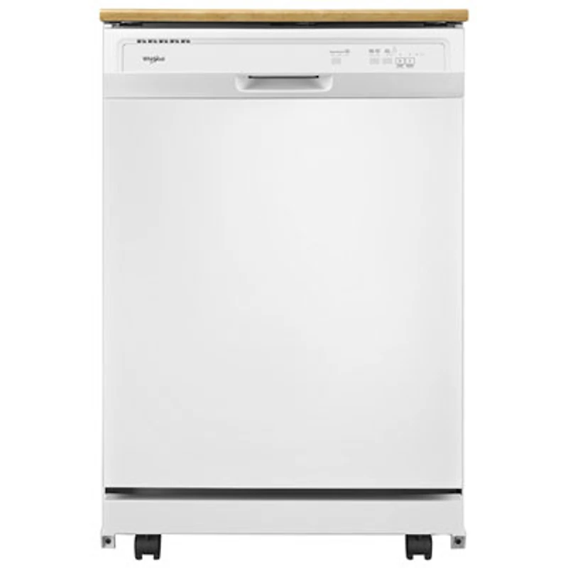 Whirlpool 24" 64dB Portable Dishwasher (WDP370PAHW) - White