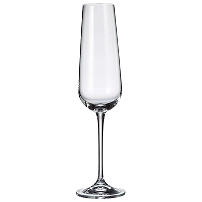Crystalite Bohemia 220ml Flute Wine Glass - Set of 6