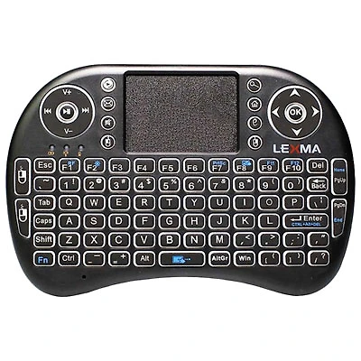 Lexma TK200 Wireless Backlit Ergonomic Mini Keyboard with Touchpad