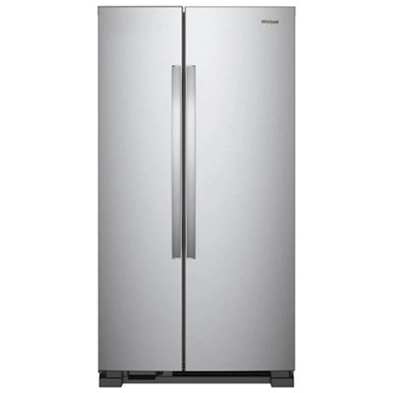 Whirlpool 36" 24.9 Cu. Ft. Side-by-Side Refrigerator with LED Lighting (WRS315SNHM) - Stainless