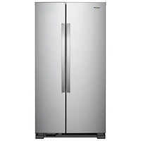 Whirlpool 36" 24.9 Cu. Ft. Side-by-Side Refrigerator with LED Lighting (WRS315SNHM) - Stainless