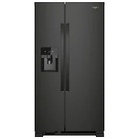 Whirlpool 36" 24.5 Cu. Ft. Side-By-Side Refrigerator w/ Ice Dispenser (WRS325SDHB) - Black