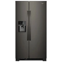 Whirlpool 36" 24.5 Cu. Ft. Side-By-Side Refrigerator w/ Ice Dispenser (WRS325SDHV) - Black Stainless