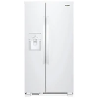 Whirlpool 36" 24.5 Cu. Ft. Side-By-Side Refrigerator w/ Ice Dispenser (WRS325SDHW) - White
