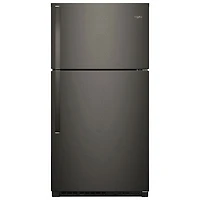 Whirlpool 33" 21.3 Cu. Ft. Top Freezer Refrigerator with LED Lighting (WRT541SZHV) - Black Stainless