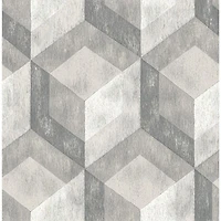 A-Street Prints Reclaimed Ash Rustic Wood Tile Wallpaper - Blue