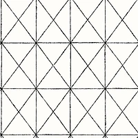 A-Street Prints Geometric Intersection Wallpaper - Black