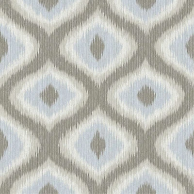 A-Street Prints Geometrie Abra Ogee Wallpaper - Grey