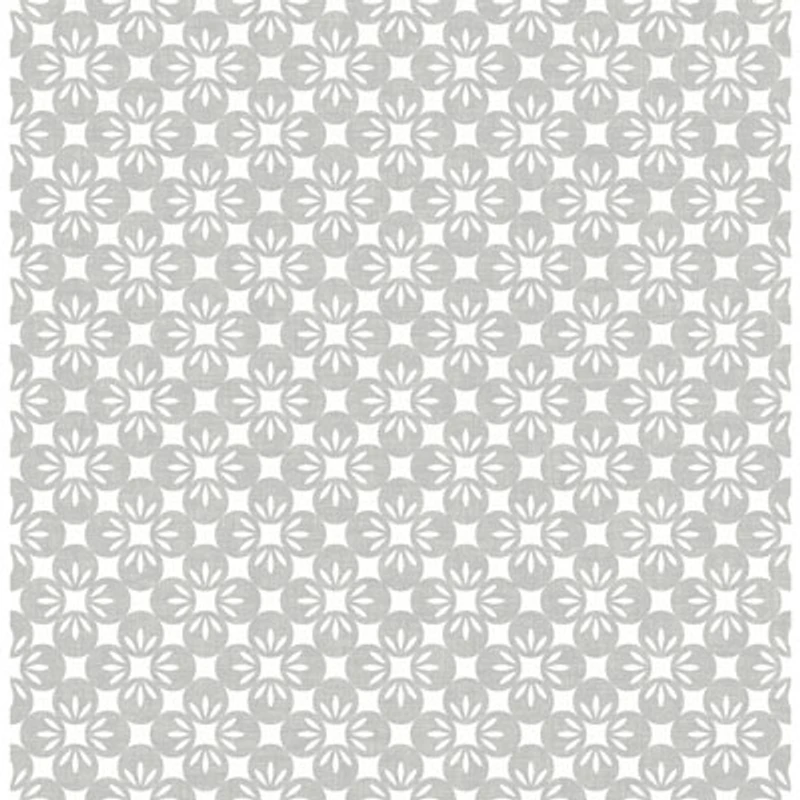 A-Street Prints Eclipse Orbit Floral Wallpaper - Dove