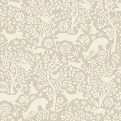 Chesapeake Hide And Seek Anahi Forest Fauna Wallpaper - Neutral