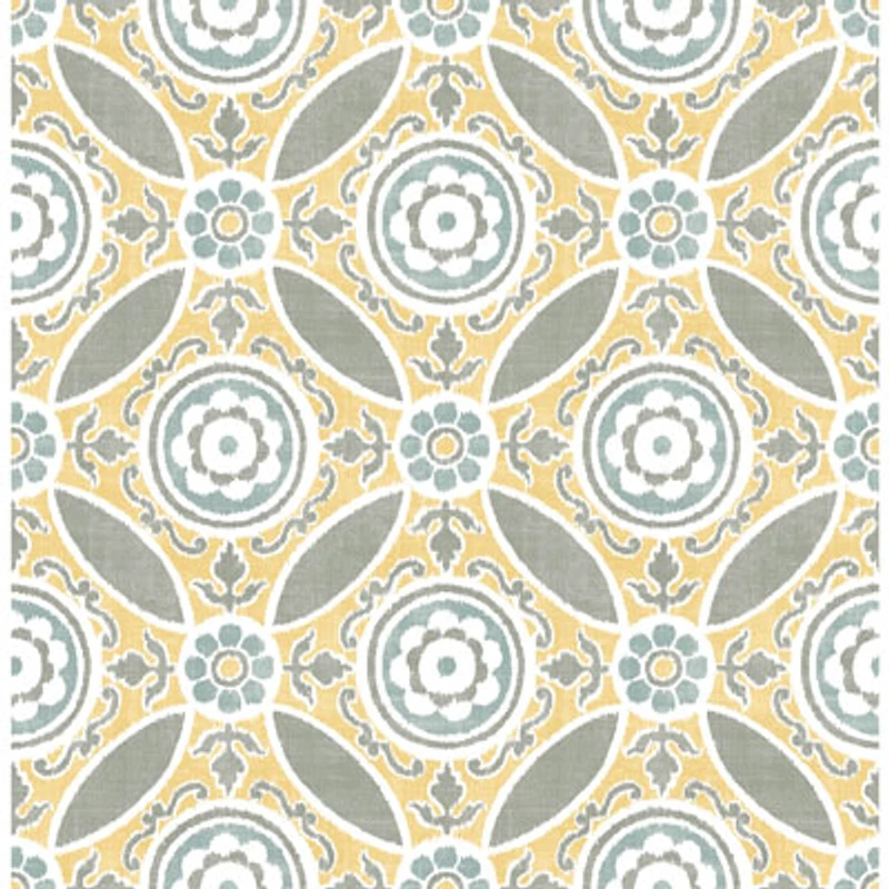 A-Street Prints Solstice Maya Medallion Wallpaper - Yellow