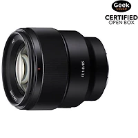 Open Box - Sony E-Mount Full-Frame FE 85mm f/1.8 Portrait Prime Lens