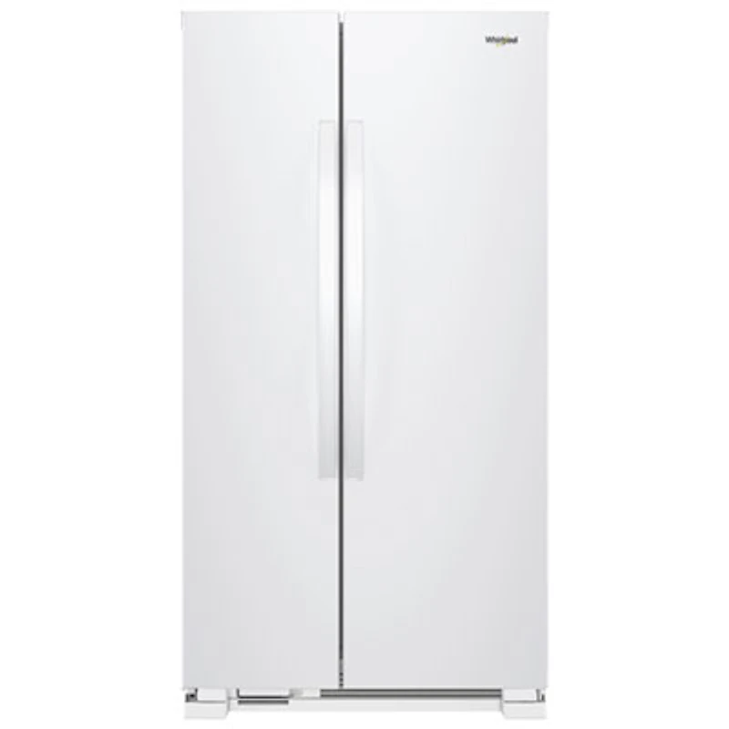 Whirlpool 33" 21.7 Cu. Ft. Side-By-Side Refrigerator with LED Lighting (WRS312SNHW) - White