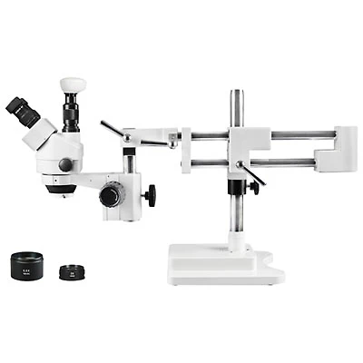 Walter Products 3.5x - 90x Trinocular Stereo Microsope with 144-LED Ring Light (WP-5FZ-IFR07-5N)