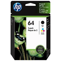 HP 64 Multi-Colour Ink (X4D92AN#140) - 2 Pack