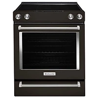 KitchenAid 30" True Convection 5-Element Slide-In Smooth Top Electric Range -Open Box-Scratch & Dent