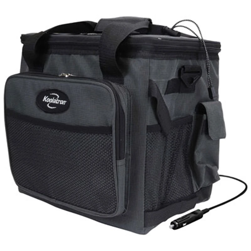 Koolatron 12V Electric Cooler Bag 25L (26 Qt) Collapsible - Grey/Black
