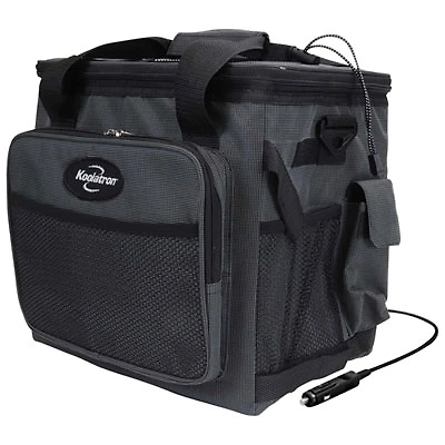 Koolatron 12V Electric Cooler Bag 25L (26 Qt) Collapsible - Grey/Black