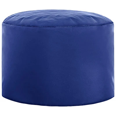 Dotcom Brava Contemporary Polyester Pouf - Royal Blue