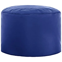 Dotcom Brava Contemporary Polyester Pouf - Royal Blue