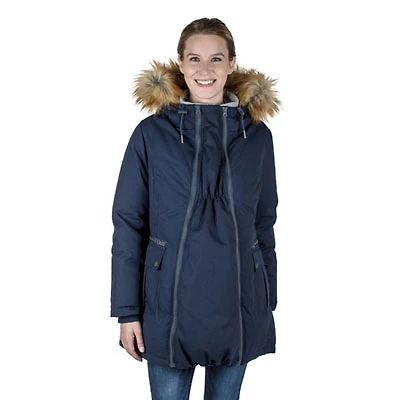 Modern Eternity Sara Maternity Coat - Large - Navy