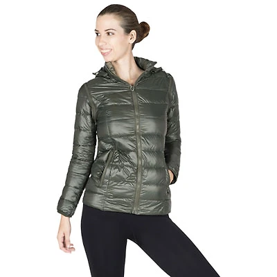 Modern Eternity Lola Down Filled Maternity Jacket - Large - Khaki
