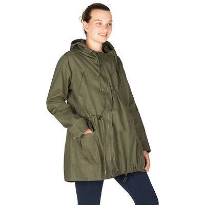 Modern Eternity Lara Maternity Jacket - Small - Khaki
