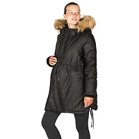 Modern Eternity Sofia Waxed Shell Maternity Parka Coat - Large