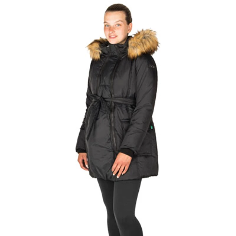 Modern Eternity Rachel Maternity Puffer Coat - X-Large - Black