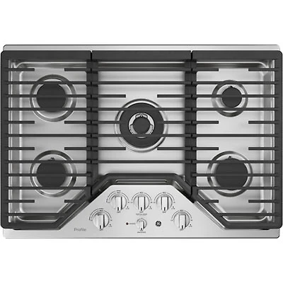 GE Profile 30" 5-Burner Gas Cooktop (PGP9030SLSS) - Stainless Steel