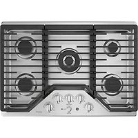 GE Profile 30" 5-Burner Gas Cooktop (PGP9030SLSS) - Stainless Steel