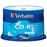 Verbatim 700MB 52X CD-R Spindle (94691) - 50-Pack