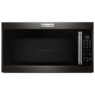 KitchenAid Over-the-Range Microwave Hood Combo-Black Stainless-Open Box-Perfect Condition