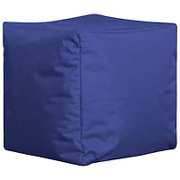 Cube Brava Contemporary Bean Bag Chair - Royal Blue
