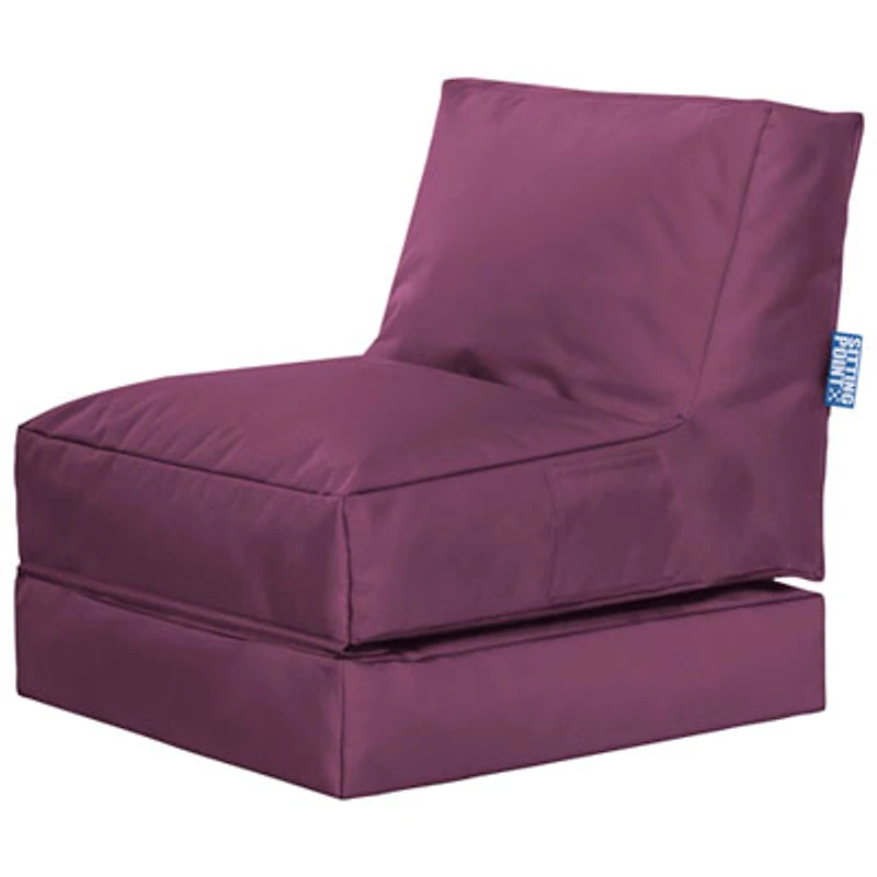 Twist Brava Contemporary Bean Bag Chair - Purple