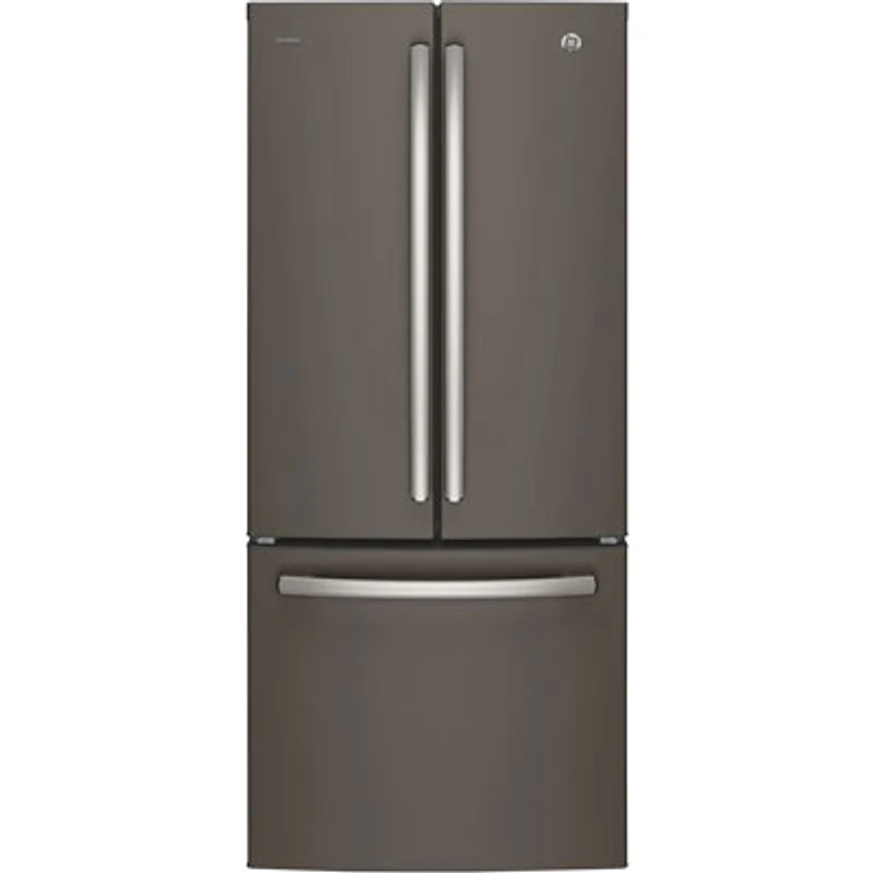 GE Profile 30" 20.8 Cu. Ft. French Door Refrigerator with Water Dispenser (PNE21NMLKES) - Slate