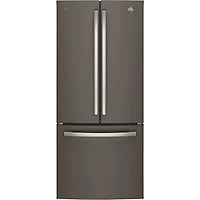 GE Profile 30" 20.8 Cu. Ft. French Door Refrigerator with Water Dispenser (PNE21NMLKES) - Slate