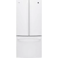 GE Profile 30" 20.8 Cu. Ft. French Door Refrigerator with Water Dispenser (PNE21NGLKWW) - White